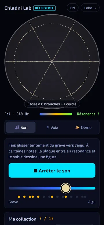 Capture d'écran de Chladni Lab