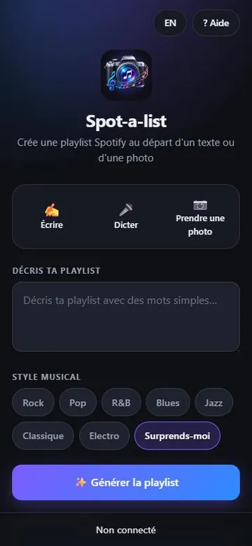 Capture d'écran de Spot-a-list